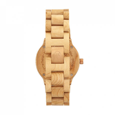 Earth Wood - Montre-bracelet Biscayne avec date - Kaki/Tan