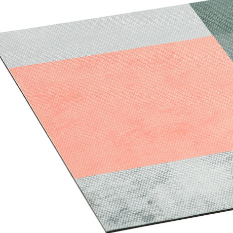 Piccocasa - tapis de bain moderne abstrait rétro coloré 16" x 24"