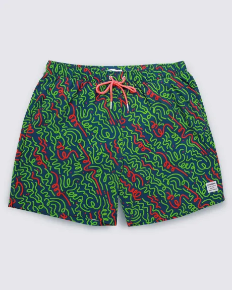 Mosmann Mens Board Shorts - Neo (Green)
