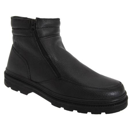 Roamers - Mens Twin Zip Faux Fur Thermal Warm Lined Boots