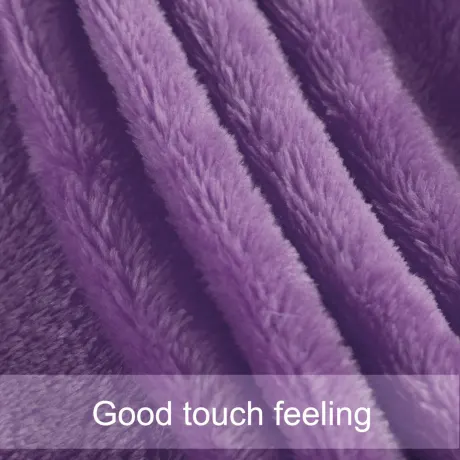 PiccoCasa- Flannel Fleece Plush Microfiber Bed Blanket 60x78 Inch