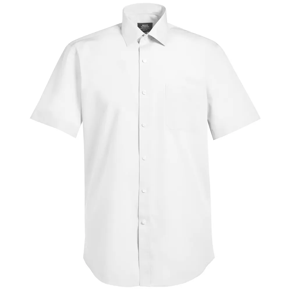 Brook Taverner - Mens Rosello Poplin Short-Sleeved Formal Shirt