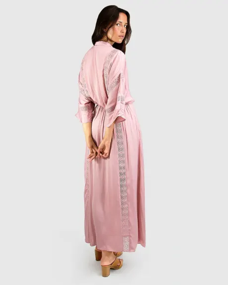 Belle & Bloom Robe maxi hideaway - orchidée sauvage