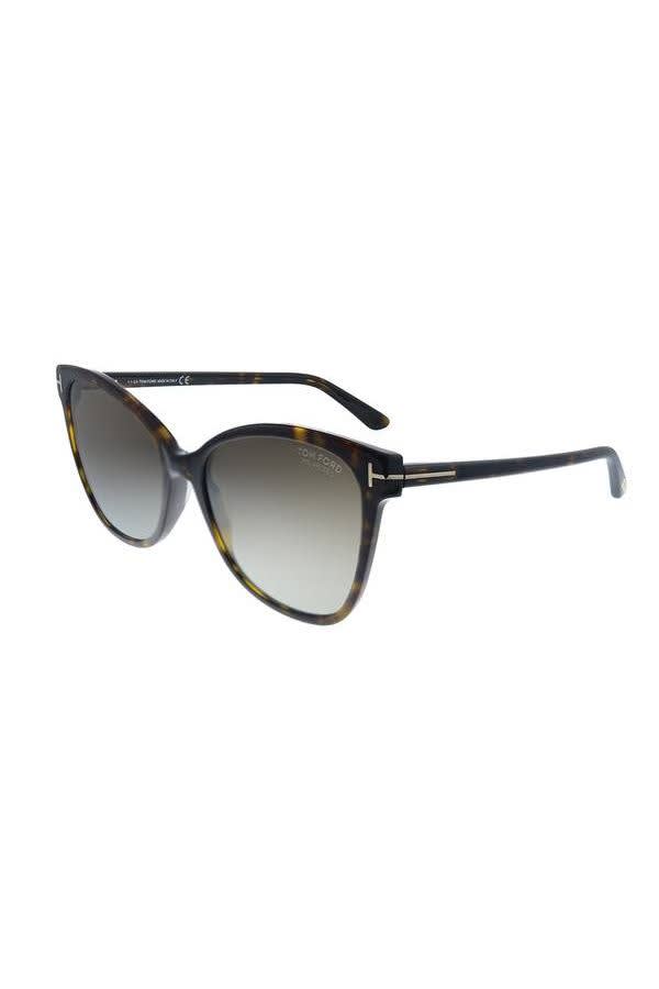 Tom Ford Sunglasses - Cat-Eye Plastic Sunglasses With Brown Polarized Lens