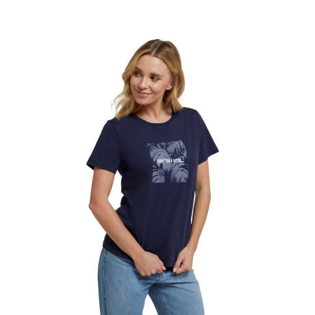 Animal - Womens/Ladies Carina Leaf Print Natural Logo T-Shirt