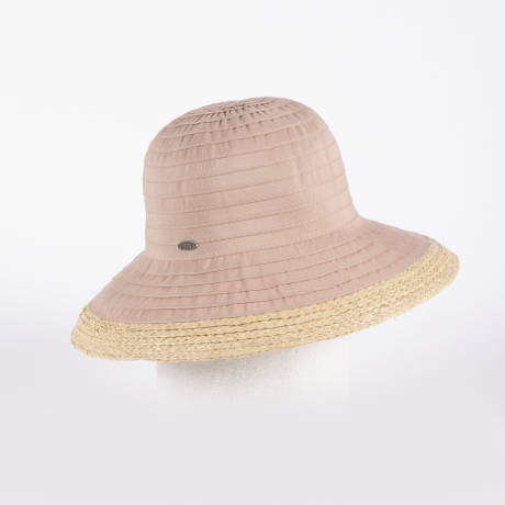 Canadian Hat 1918 - Cuccia - Large Cloche In Ribbon W Raffia