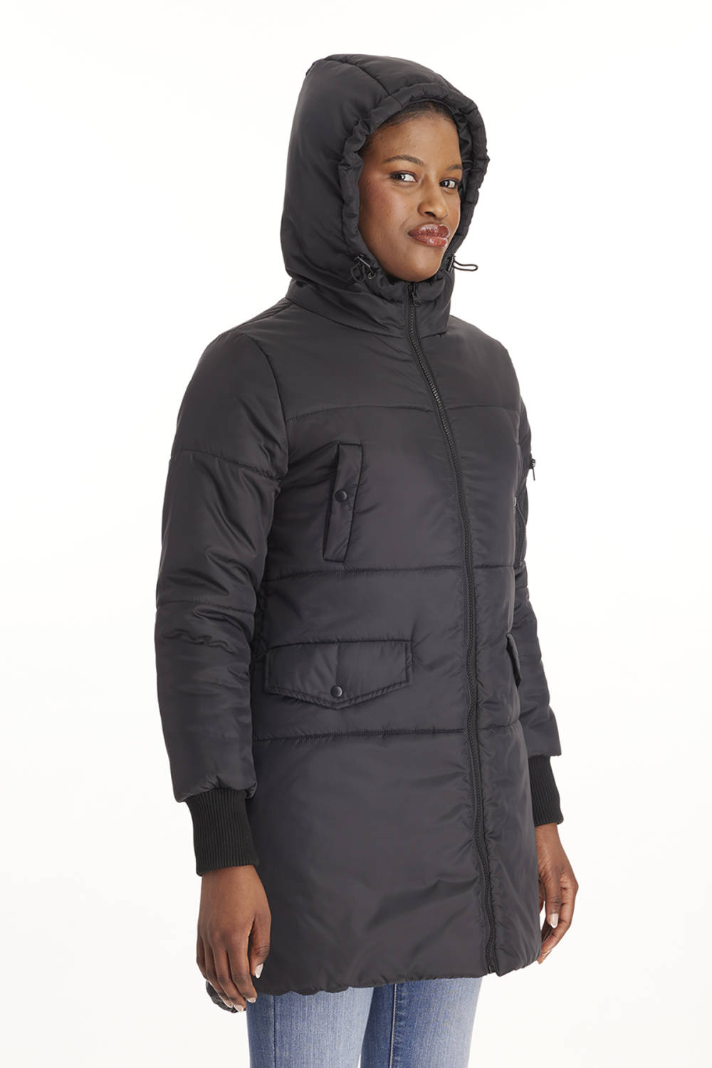 PIECES Damen Schwangerenjacke - 3in1 Steppjacke Mit Baby-Tragefunktion