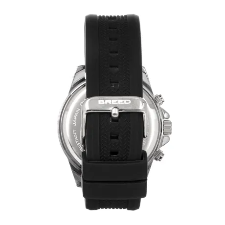 Breed - Montre chronographe à bracelet Tempo - Noir/Rouge