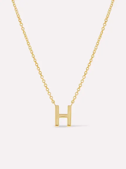 Ana Luisa - Gold Initial Necklace - Letter Necklace - H