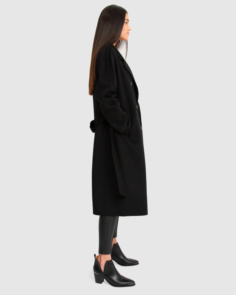 Belle & Bloom Boss Girl Double Breasted Lined Wool Coat - Rwco