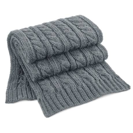 Beechfield - Unisex Adult Cable Knit Melange Scarf