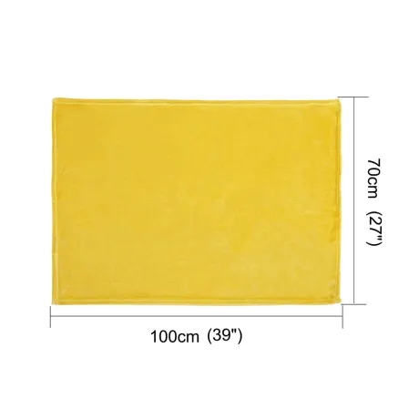 PiccoCasa- Flannel Fleece Plush Microfiber Bed Blanket 27x40 Inch
