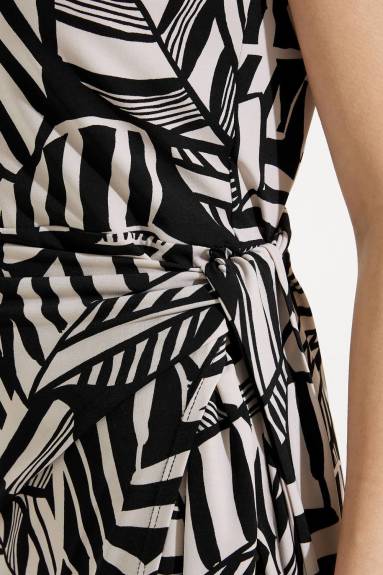 Joseph Ribkoff - Palm Print Sleeveless Dress