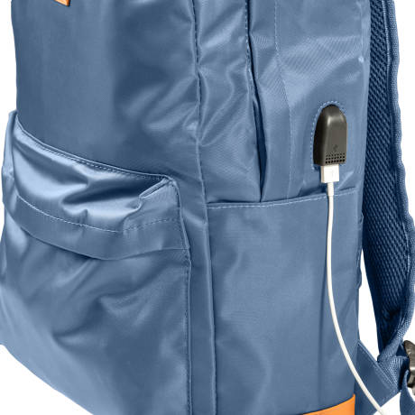 CHAMPS sac à dos imperméable pour ordinateur portable avec port de charge USB