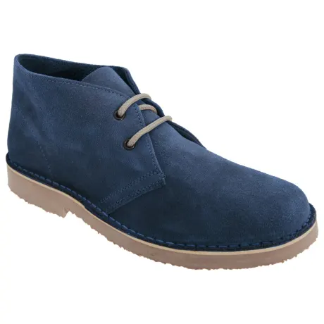 Roamers - Mens Real Suede Round Toe Unlined Desert Boots