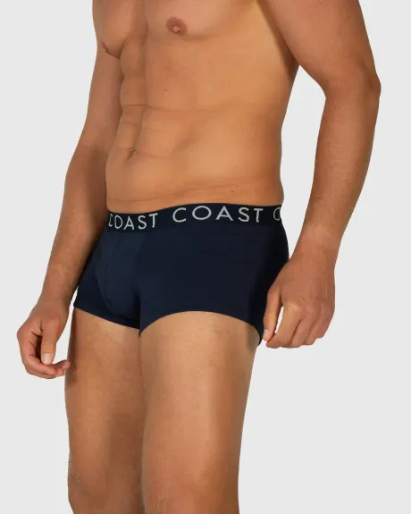 Coast Clothing Co. - Lot de 3 boxers en bleu marine