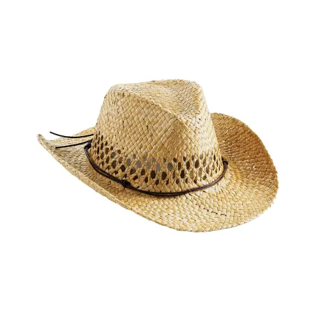 Beechfield - Unisex Adult Straw Cowboy Hat