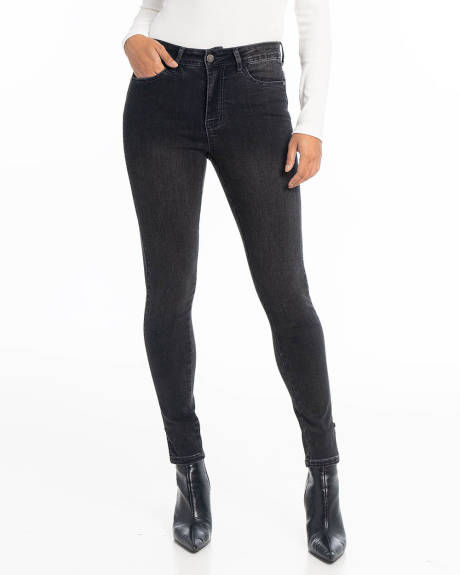LOIS - Erika Ankle Faded Black Jeans