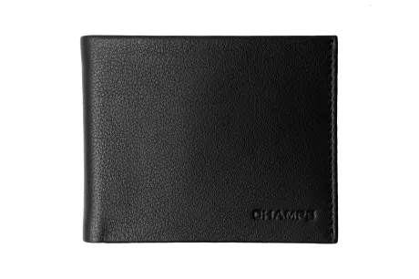 Portefeuille minimaliste ultra fin CHAMPS en cuir avec RFID