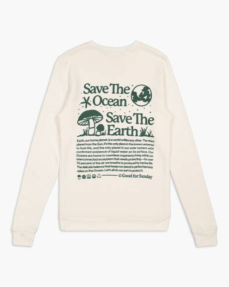 Save the Ocean Bamboo Crewneck