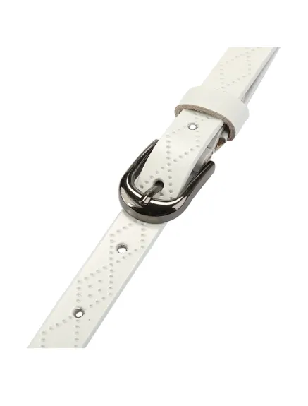 Allegra K- Embossed Diamond Pattern Slender Waist Belt