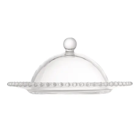 Pearl Collection Crystal Covered Cheese Dish 20x9cm