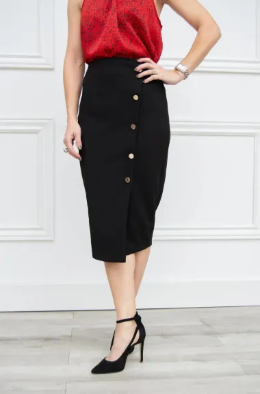 bishop + young - Button Front Pencil Skirt