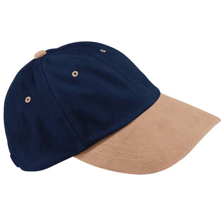 Beechfield - Unisex Low Profile Heavy Brushed Cotton Baseball Cap (Pack of 2)