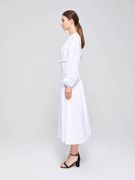 THE 28TH ROSE - Divinity Shirred Midi Dress