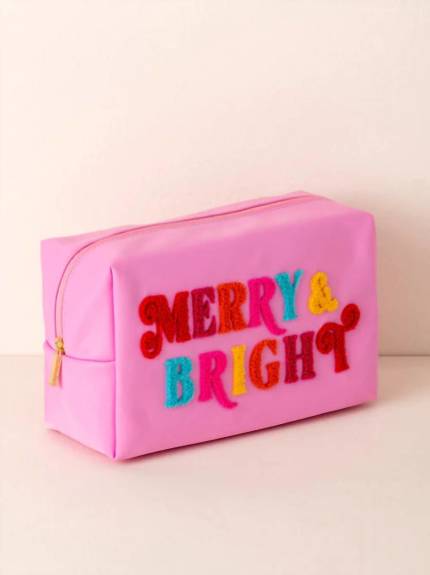 Shiraleah - Cara "Merry & Bright" Large Cosmetic Pouch