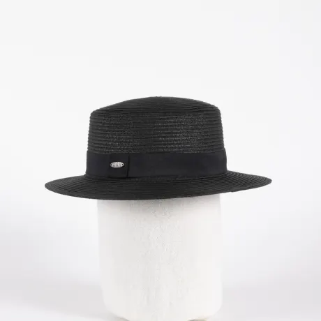 Canadian Hat 1918 - Birba - Boater Hat Color Blocked