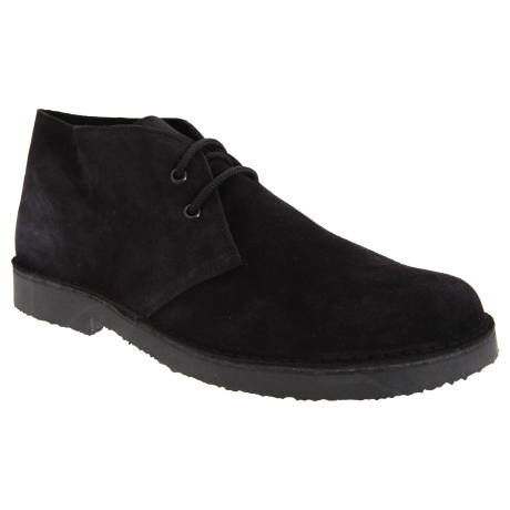 Roamers - Mens Real Suede Round Toe Unlined Desert Boots