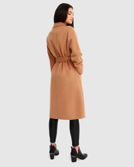 Belle & Bloom Boss Girl Double Breasted Lined Wool Coat