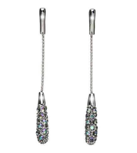 Boucles d'oreilles Drop en cristal Pave Paradise Shine, fabriquées avec des cristaux autrichiens de qualité.