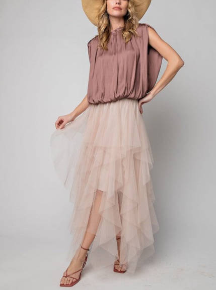 Evercado - Fairy Mesh Ballerina Tulle Maxi Skirt