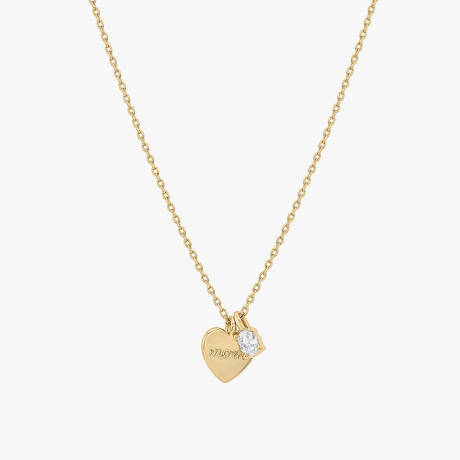 Bearfruit Jewelry - Collier de coeur de maman avec charme