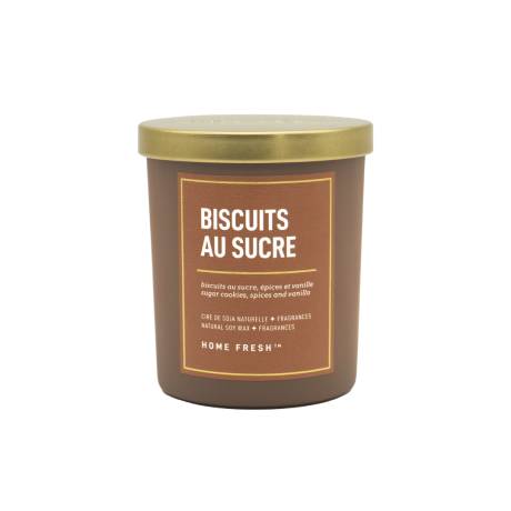 Home Fresh- Soy wax candle Biscuit au sucre - 1 wick
