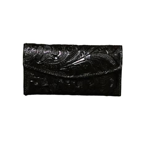 Rancho 515 - Women's Tri Fold Tooled Leather Wallet