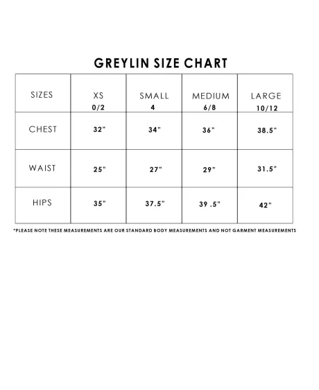 GREYLIN - Wynni Textured Chiffon Ruffled Top