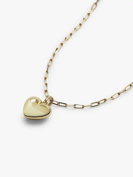 Ana Luisa - Puffed Heart Necklace - Lev
