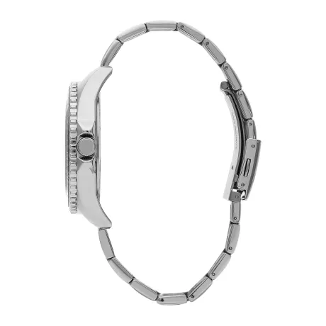 LEE COOPER-Men's Silver 45mm  watch w/Black Dial