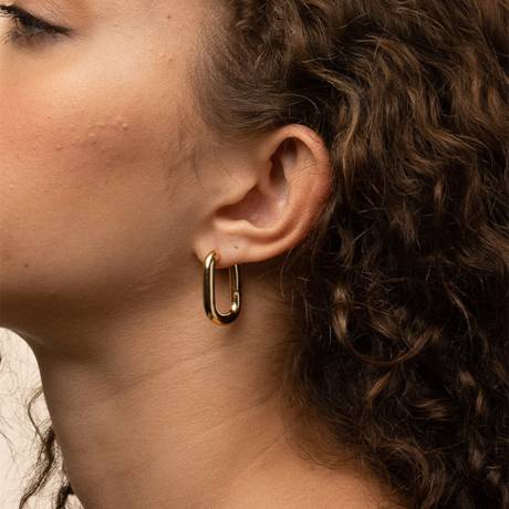 Bearfruit Jewelry - Angie Rectangular Hoop Earrings