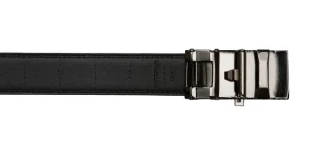 CHAMPS Leather Automatic and Adjustable Belt, Black