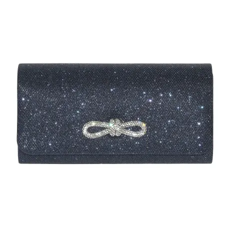Club Rochelier Ladies' Evening Bag with Glitter Bow