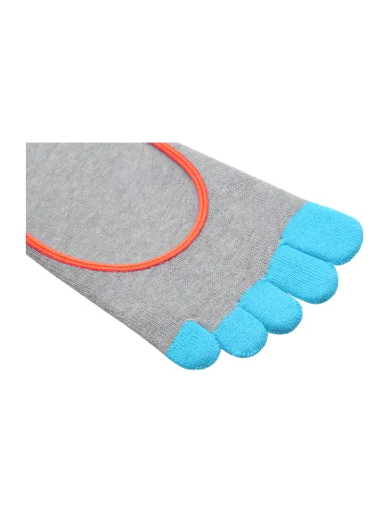 Unique Bargains- Unisex Color Block Low Cut Toe Socks