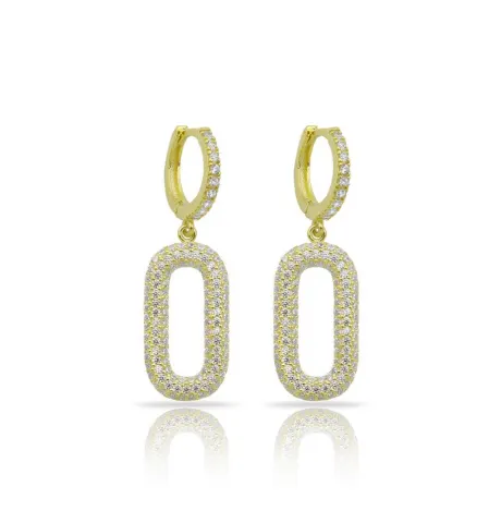 Jewels By Sunaina - NOOR Oval Huggie Earrings
