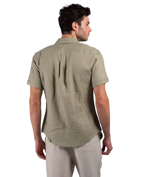 Coast Clothing Co. - Chemise en lin à manches courtes