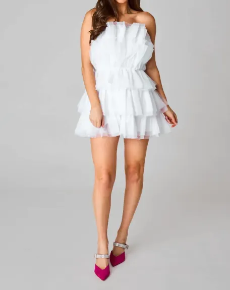 BUDDYLOVE - Powder Puff White Tulle Dress