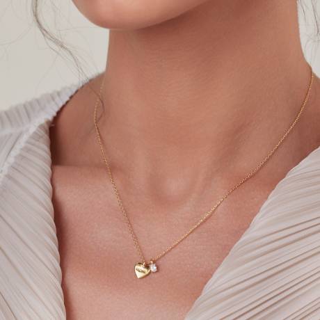 Bearfruit Jewelry - Mom Heart Necklace with Charm