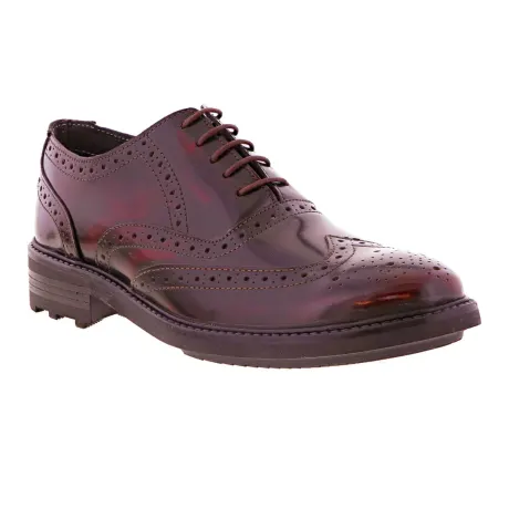 Roamers - Mens 5 Eyelet Brogue Oxford Leather Shoes